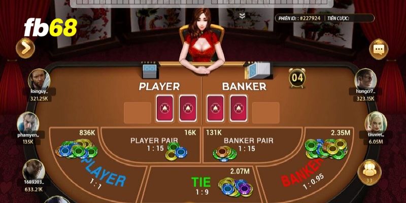 Baccarat FB68- hướng dẫn chơi 